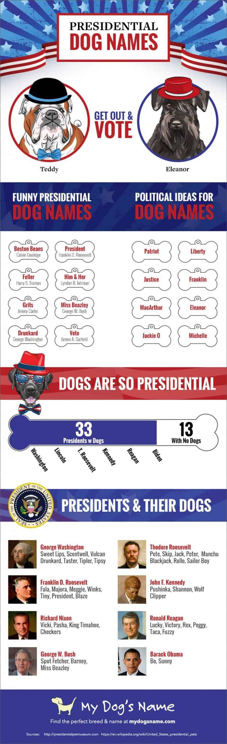Presidential Dog Names [Infographic]