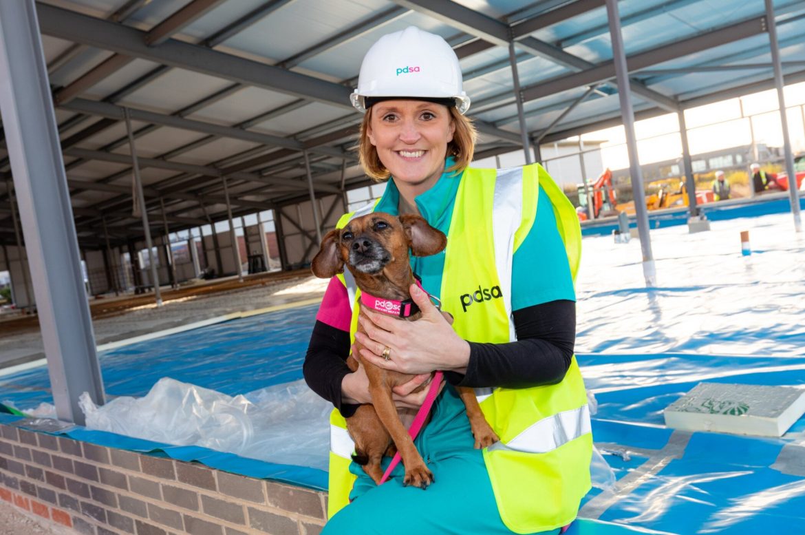New Nottingham PDSA Pet Hospital Taking Shape as Roof is Finished