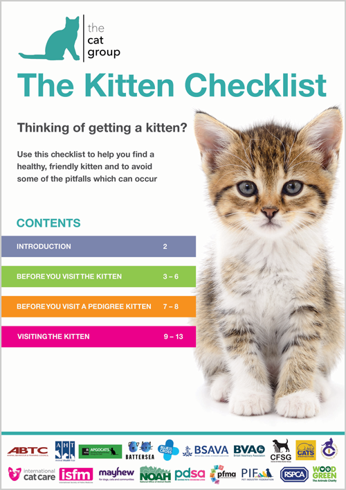 The Cat Group Kitten Checklist