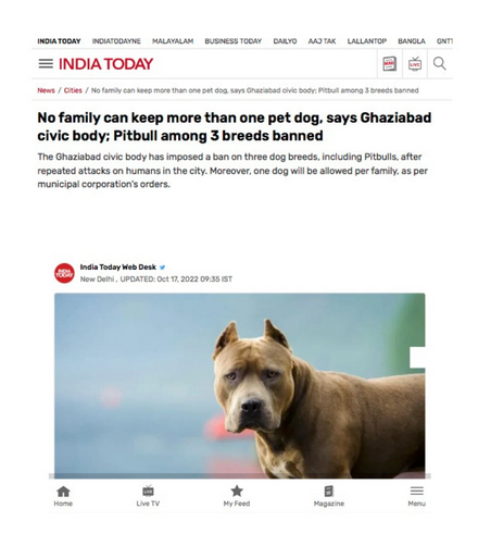 Ban the Breed is Never a Solution