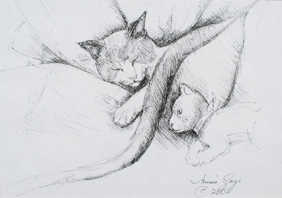 Purrsday Poetry: Portrait of a Cat – Blaze Achew Panda-monium