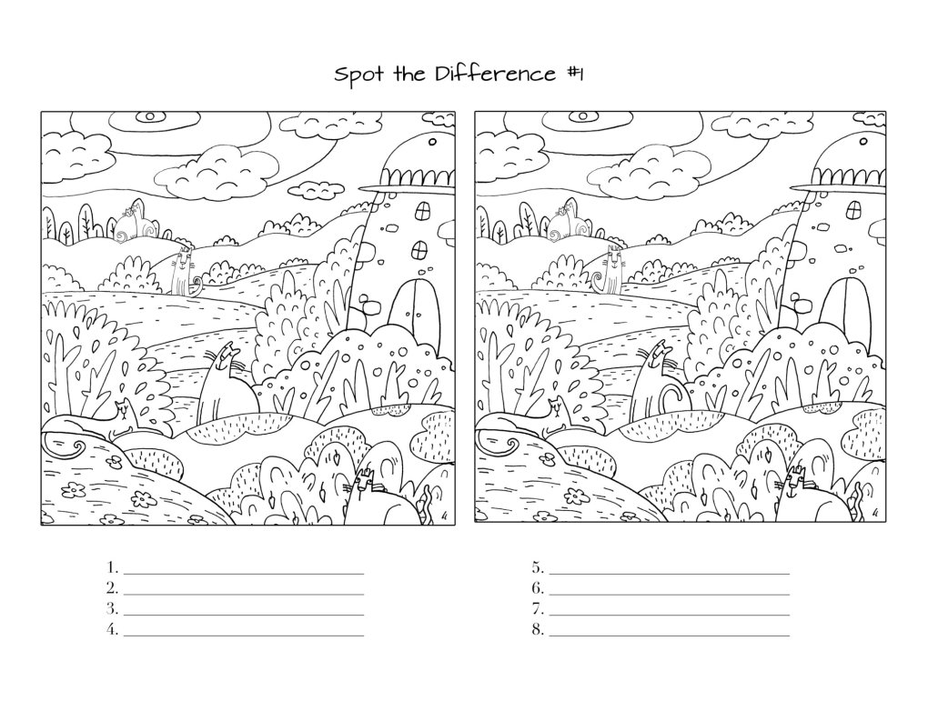 Weekly Cat Word Puzzle – Spot With Difference
