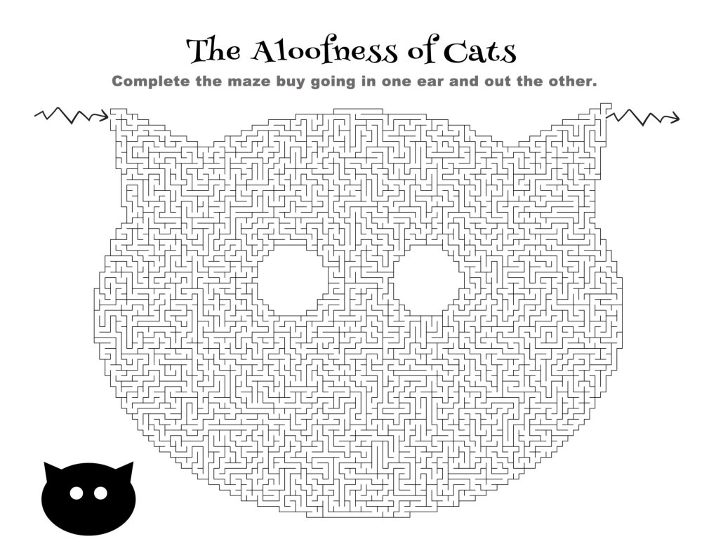 Cat Maze Puzzle: Challenge Yourself to Find the Exit in this Fun Activity