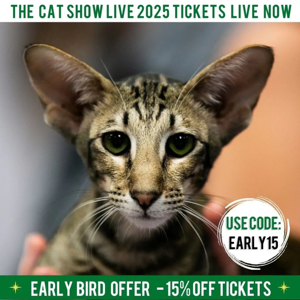 Early Bird tickets for The Cat Show Live 2025 are LIVE!